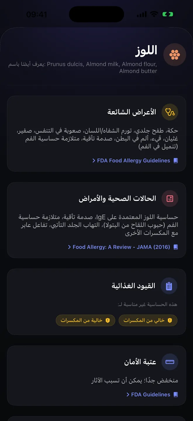 تفاصيل المسبِّب — الأعراض والمصادر والمراجع