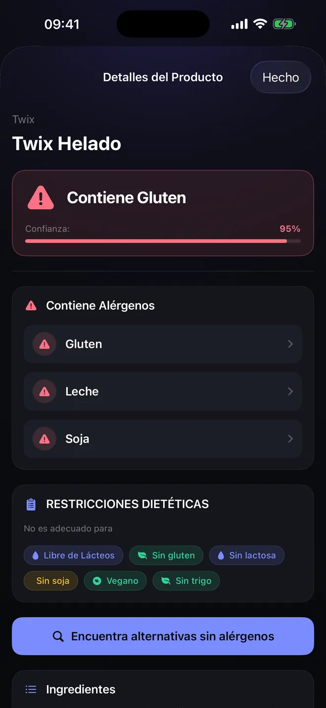 Resultado del escaneo — Un veredicto, y su motivo