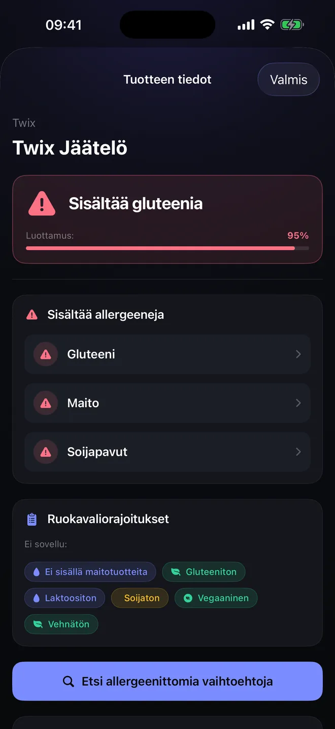 Viivakoodin tulos — Tuomio ja sen perustelu