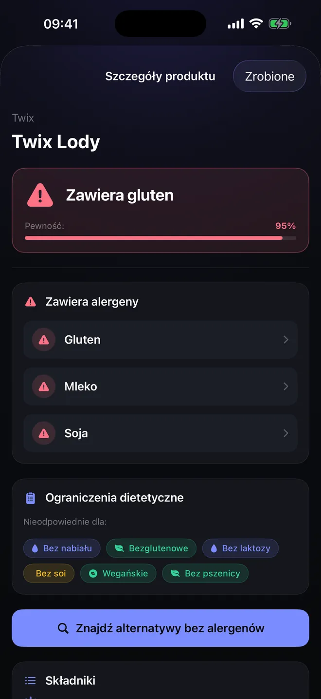 Wynik skanowania — Werdykt i jego uzasadnienie