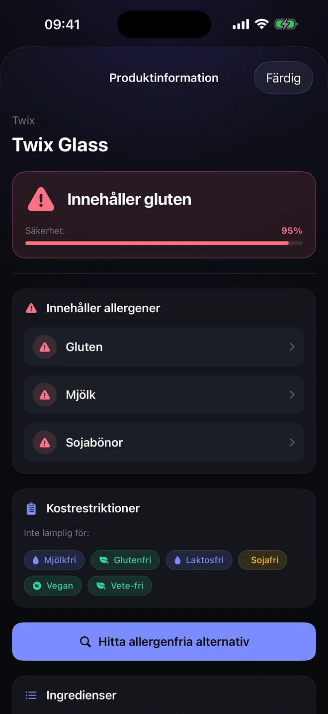 Streckkodsresultat — Ett utlåtande, och skälet till det